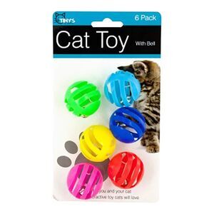Balls with Bells‎ Cat Toys Set, 6pk Assorted